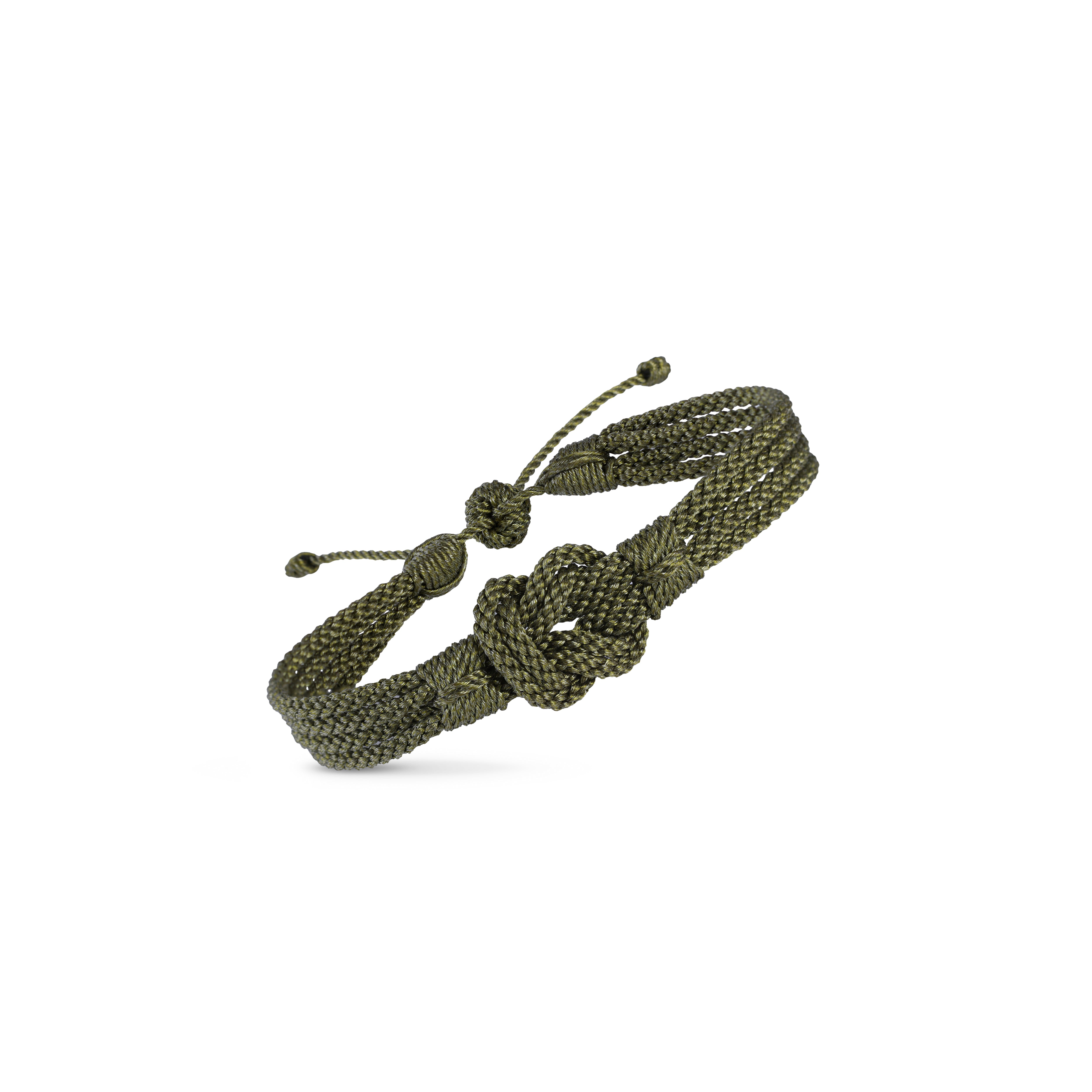 Twist Bracelet in Matte Olive - Men