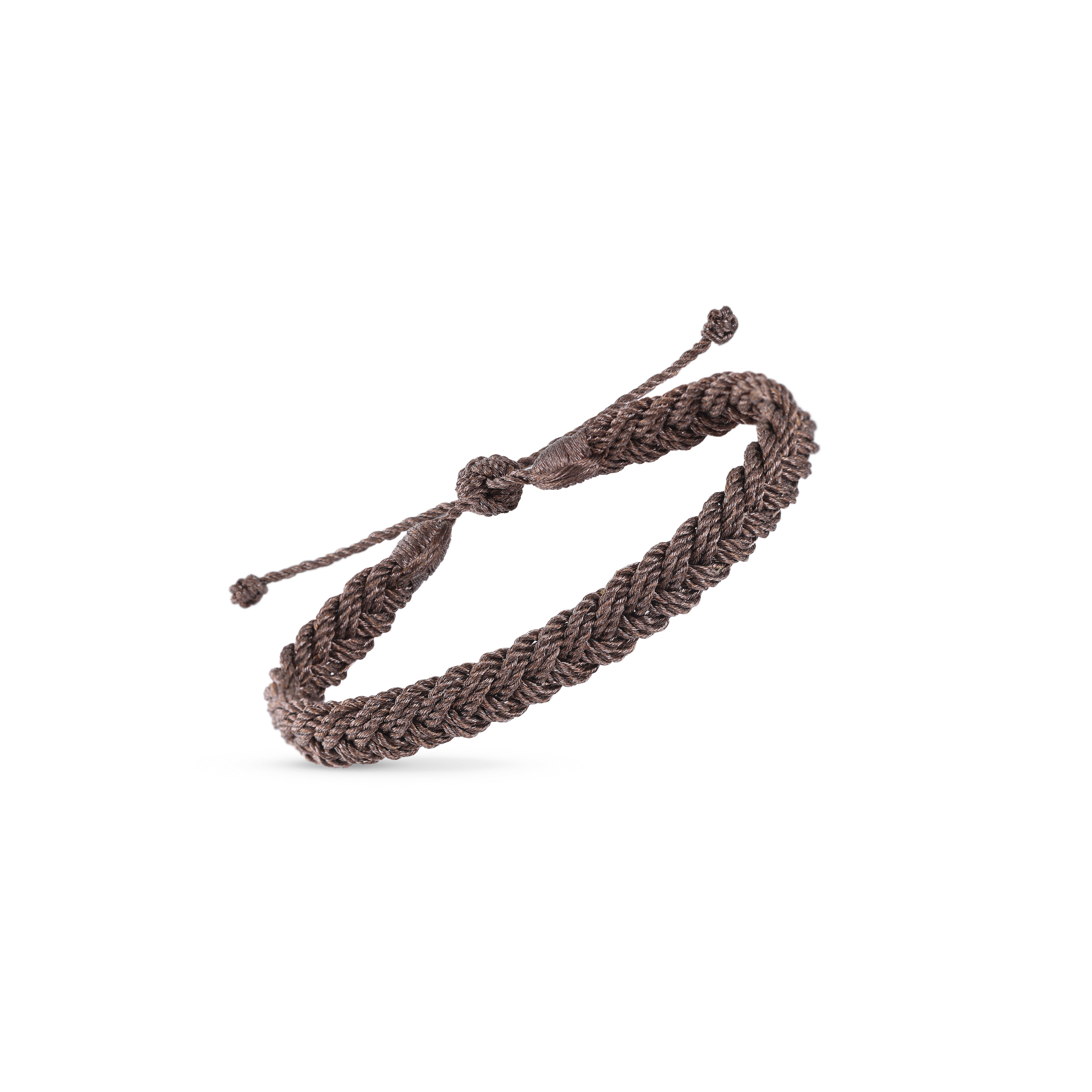 Woven Bracelet in Matte Mocha - MEN