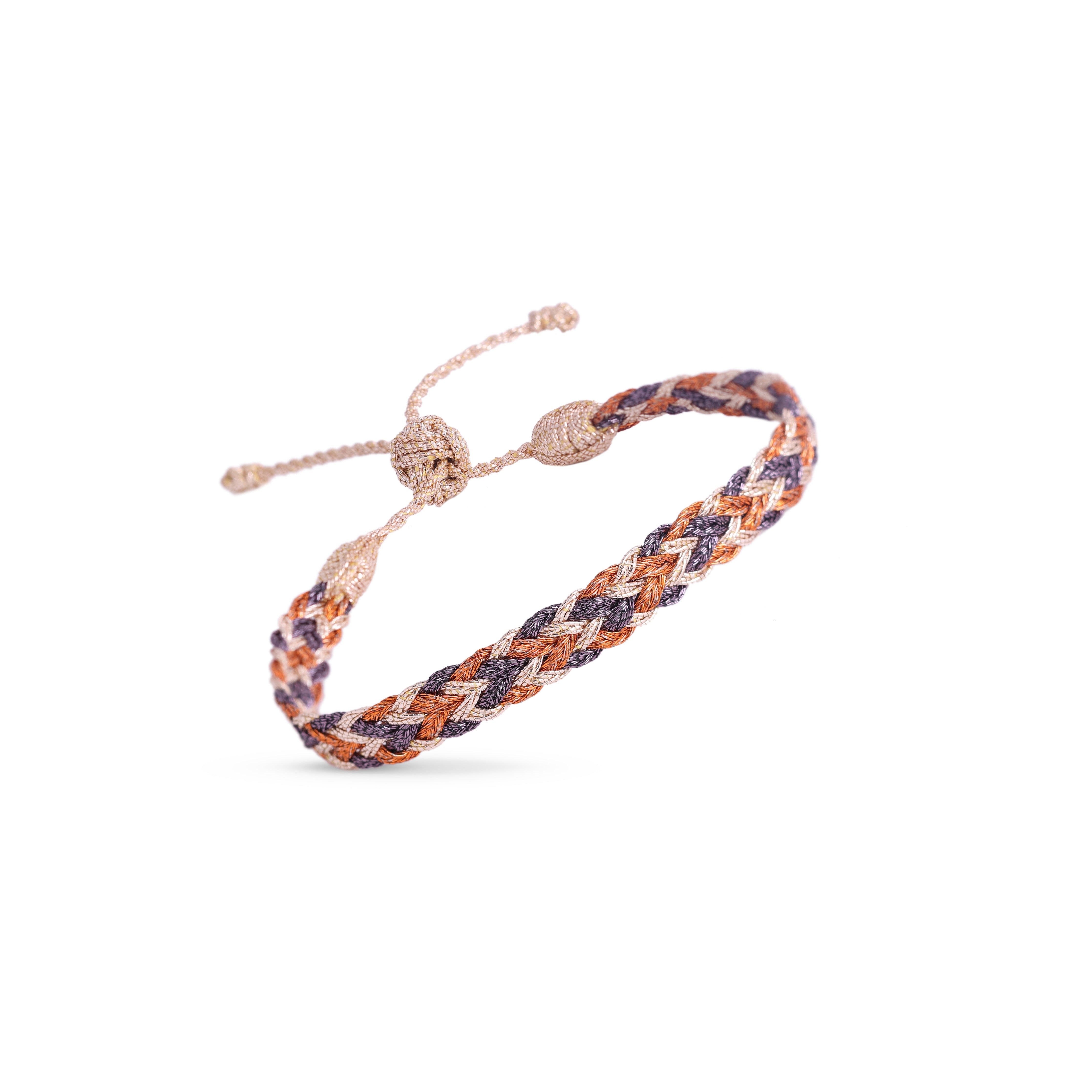 Zyn n°2 Bracelet in Rose Gold Fig Apricot