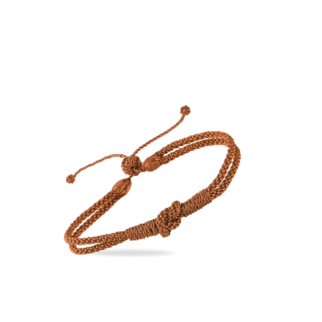 Knot II Bracelet in Coffee Bean- MEN