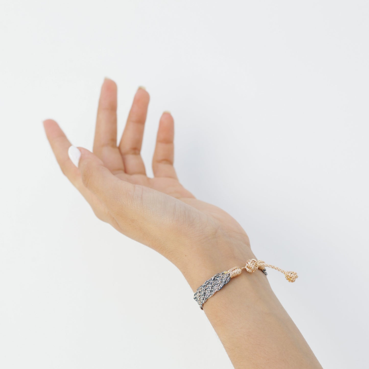 Lines n°1 bracelet in Peach Royal Blue